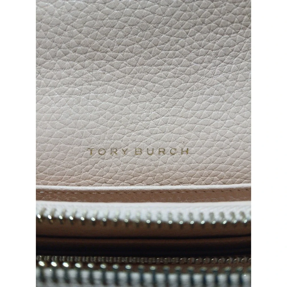 Tory Burch Thea Flat Wallet Crossbody Pebbled Leather Sweet Melon Bag